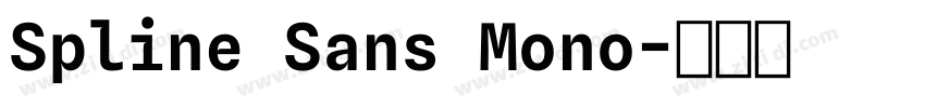 Spline Sans Mono字体转换